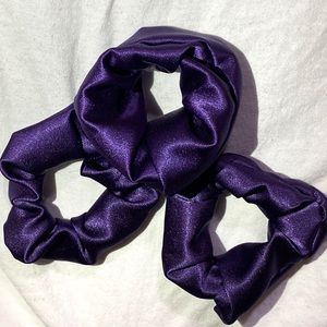 Handmade Purple Satin Scruchie(s)